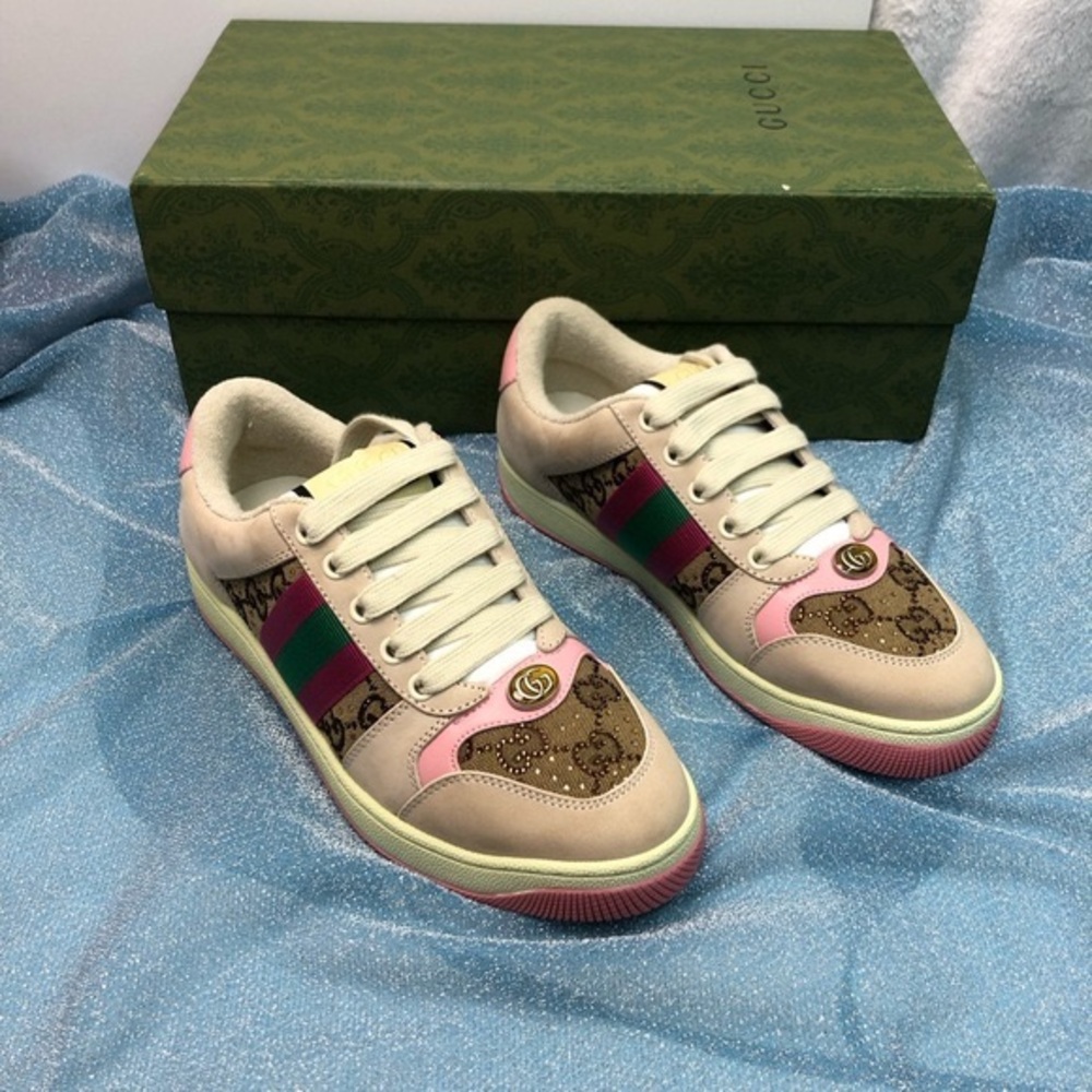 Women's Tennis Shoes Of Gucci Size 38 - Picture 2 of 3